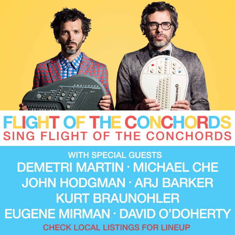 Illustration for article titled Flight Of The Conchords tour adds John Hodgman, Eugene Mirman, and more